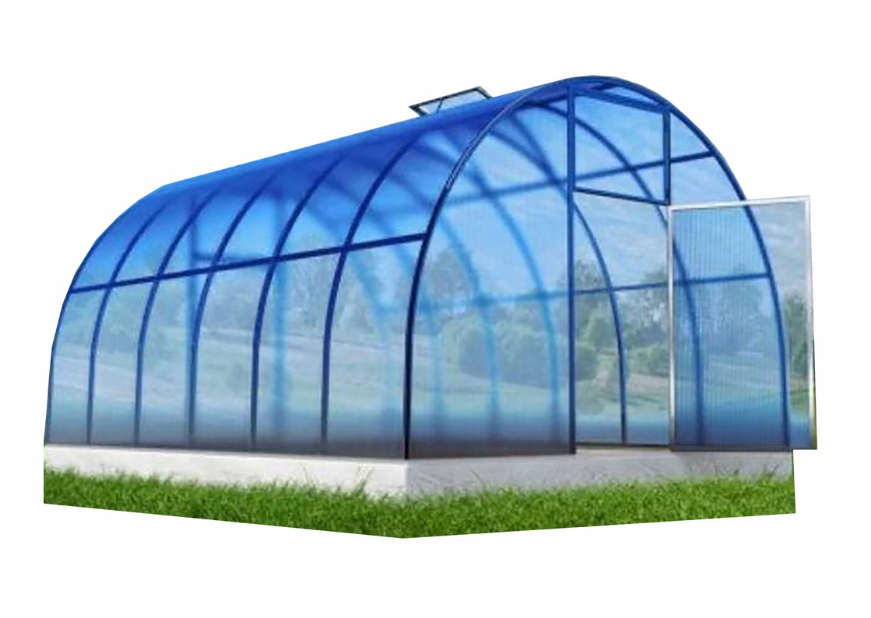 Záhradný skleník polykarbonát 4 mm / 6 mm 3 x 6 m